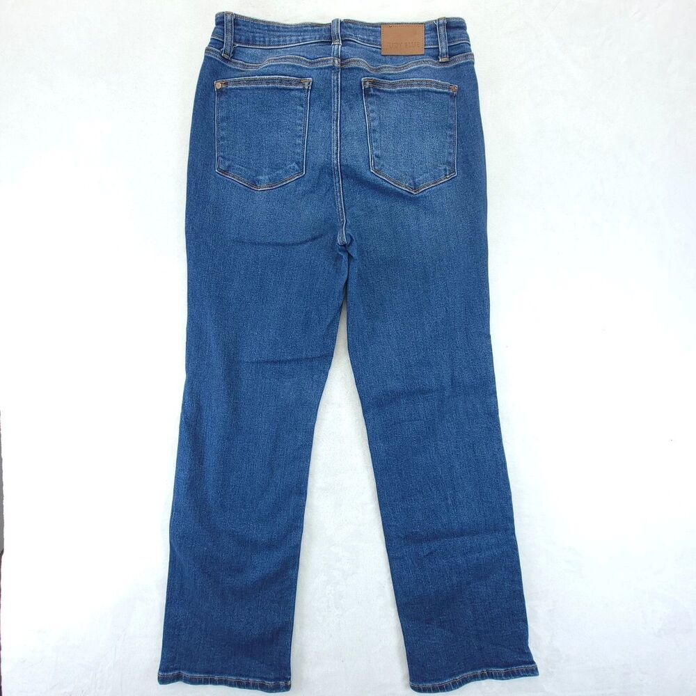 Judy Blue Dad Jeans Straight Leg Hidden Button Fly Jeans 9/29 - Picture 3 of 7